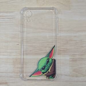 iPhone XR Mandalorian Baby Yoda Grogu Clear Phone Case